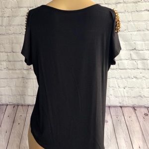 Black studded top